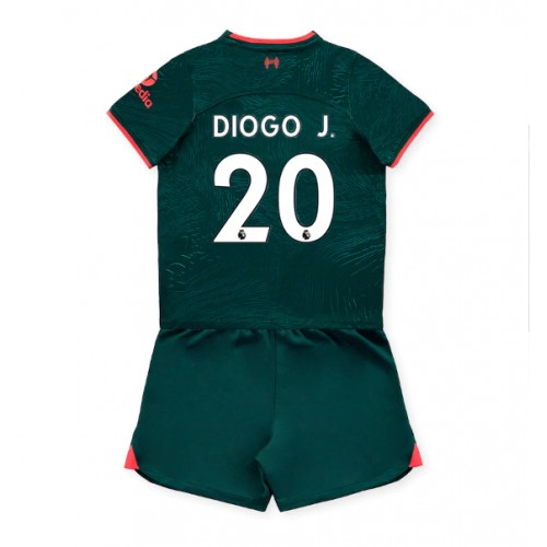Liverpool Diogo Jota #20 Tredjedraktsett Barn 2022-23 Kortermet (+ Korte bukser) Liverpool Diogo Jota #20 Tredjedraktsett Barn 2022-23 Kortermet (+ Korte bukser)